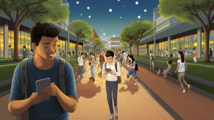 Pahami Etiket Bermain Ponsel di Tempat Umum