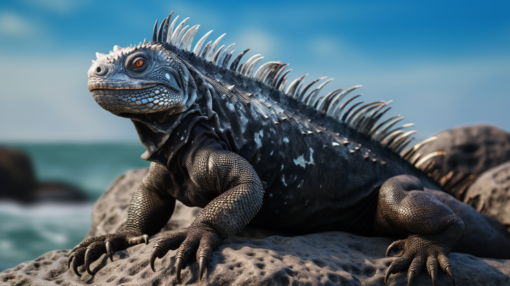 Iguana Laut: Eksotisme Reptil Penghuni Pantai